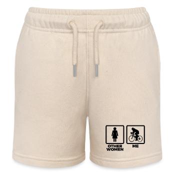 Radsport Frauen Skizze - Kinder Organic Joggingshorts Mini Bolter von Stanley/Stella - Natur - Vorne
