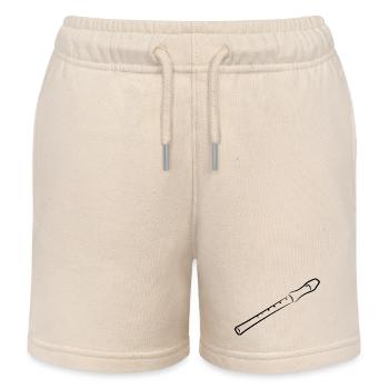 Flöte Zeichnung - Kinder Organic Joggingshorts Mini Bolter von Stanley/Stella - Natur - Vorne