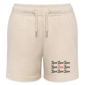 VALENTINSTAG. Junggesellinnenabschied. ICH LIEBE DICH. ICH LIEBE DICH. LIEBE - Kinder Organic Joggingshorts Mini Bolter von Stanley/Stella - Natur - Vorne