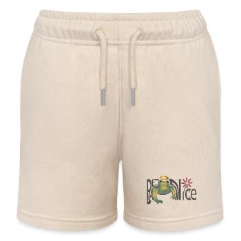 Soyez gentil - Short de jogging enfant bio Stanley/Stella - écru doux - Devant