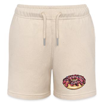 Donut delicious baked goods colorful - Kids Organic Sweat Shorts by Stanley/Stella - soft Ecru - Front