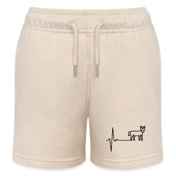 Herzschlag Pferd - Kinder Organic Joggingshorts Mini Bolter von Stanley/Stella - Natur - Vorne
