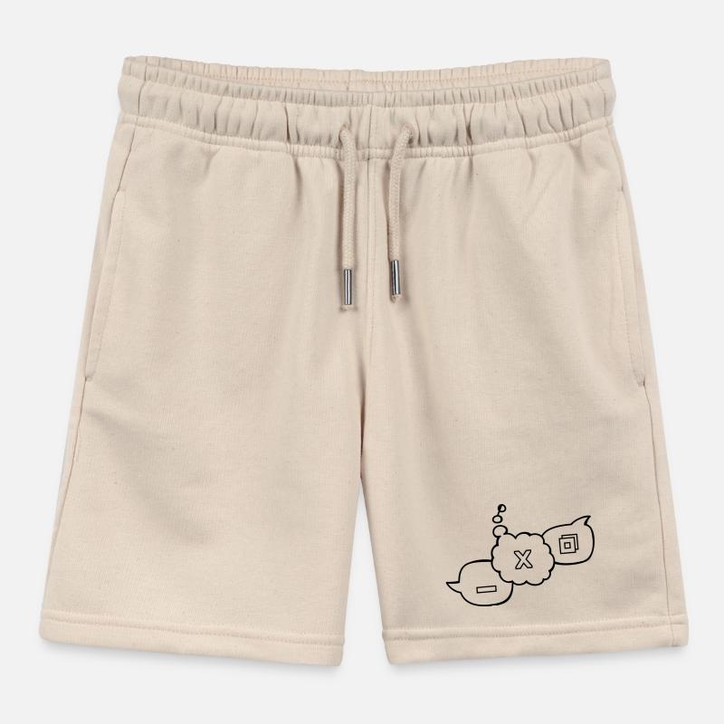 Computer speech bubbles Kids Organic Sweat Shorts by Stanley/Stella