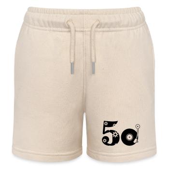 50er Fünfzig Fifties - Kinder Organic Joggingshorts Mini Bolter von Stanley/Stella - Natur - Vorne