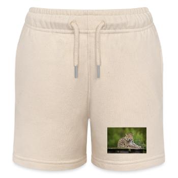 Leopard - Kinder Organic Joggingshorts Mini Bolter von Stanley/Stella - Natur - Vorne