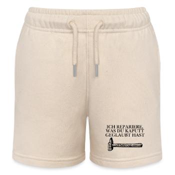 Handwerker Design - Kinder Organic Joggingshorts Mini Bolter von Stanley/Stella - Natur - Vorne