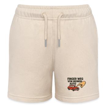 Finger Weg Von Meinem Auto - Kinder Organic Joggingshorts Mini Bolter von Stanley/Stella - Natur - Vorne
