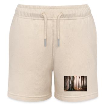 Waldlicht: Sonnenstrahlen im Nebelwald - Kinder Organic Joggingshorts Mini Bolter von Stanley/Stella - Natur - Vorne