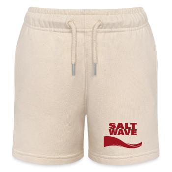 SALT WAVE - Kids Organic Sweat Shorts by Stanley/Stella - soft Ecru - Front