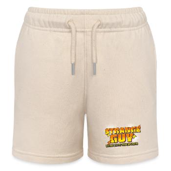 Strange Guy – Weird is my Superpower - Kids Organic Sweat Shorts by Stanley/Stella - soft Ecru - Front