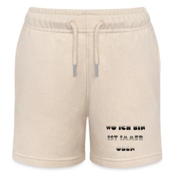 Wie ein Kompass: Ich bin immer oben - Kinder Organic Joggingshorts Mini Bolter von Stanley/Stella - Natur - Vorne