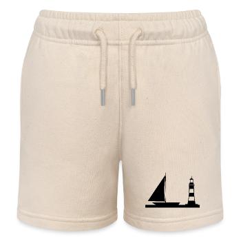 Sail - Kids Organic Sweat Shorts by Stanley/Stella - soft Ecru - Front