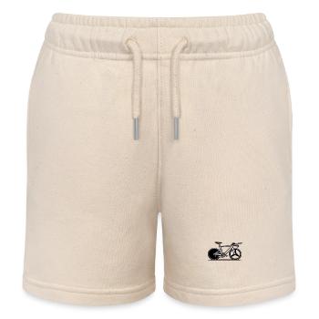 Minimalist Bike - Triathlon Time Trial Bike - Kids Organic Sweat Shorts by Stanley/Stella - soft Ecru - Front
