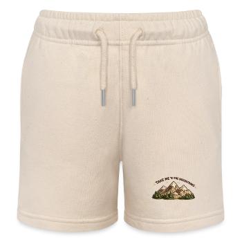 Take Me to the Mountains - Kinder Organic Joggingshorts Mini Bolter von Stanley/Stella - Natur - Vorne