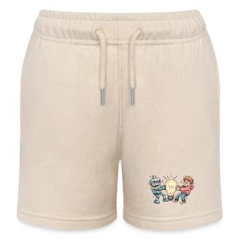 WhosIdea - Kids Organic Sweat Shorts by Stanley/Stella - soft Ecru - Front