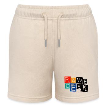 SEMAINE DE COURSE RAWE CEEK WEEK-END DE FORMULE F1 - Short de jogging enfant bio Stanley/Stella - écru doux - Devant