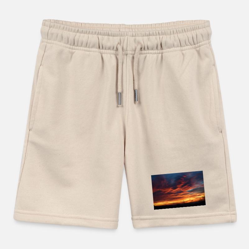 Sunset magic in the evening Kids Organic Sweat Shorts by Stanley/Stella