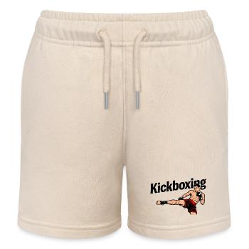 kickboxing - Kids Organic Sweat Shorts by Stanley/Stella - soft Ecru - Front