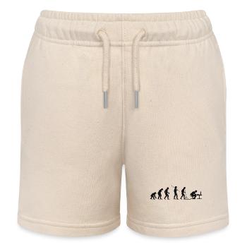 Evolution Computer Nerd PC Nerd IT Technik - Kids Organic Sweat Shorts by Stanley/Stella - soft Ecru - Front