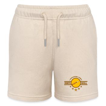 Expertise en lame - Short de jogging enfant bio Stanley/Stella - écru doux - Devant