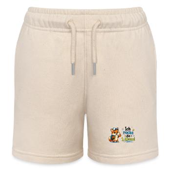 Ich rocke die 1. Klasse Fuchs - Kinder Organic Joggingshorts Mini Bolter von Stanley/Stella - Natur - Vorne
