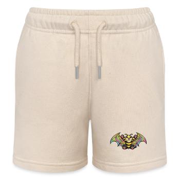 Regenbogenbat mit Flügeln - Kinder Organic Joggingshorts Mini Bolter von Stanley/Stella - Natur - Vorne