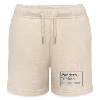 Wandern erleben - Kinder Organic Joggingshorts Mini Bolter von Stanley/Stella - Natur - Vorne