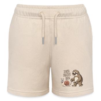 Zieh nicht so - Schnecke und Faultier - Kinder Organic Joggingshorts Mini Bolter von Stanley/Stella - Natur - Vorne