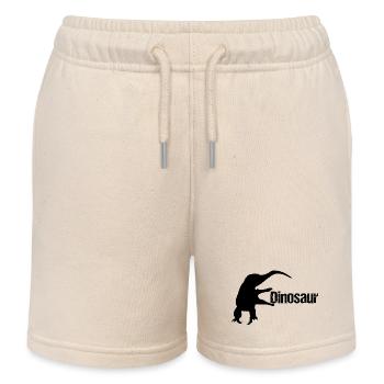Dinosaur Echse - Dino - Kinder Organic Joggingshorts Mini Bolter von Stanley/Stella - Natur - Vorne