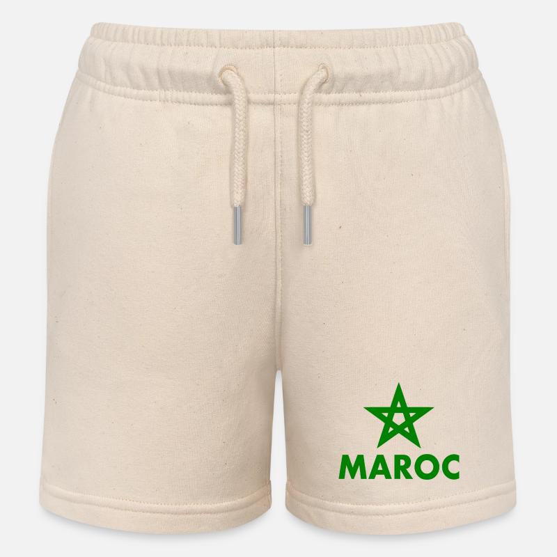 Maroc - Short de jogging enfant bio Stanley/Stella - écru doux