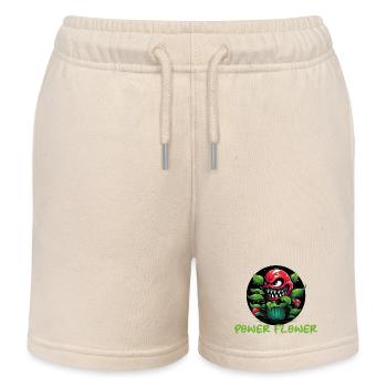 Power Flower Pflanze - Kinder Organic Joggingshorts Mini Bolter von Stanley/Stella - Natur - Vorne