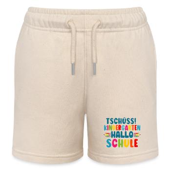 Bye-bye Maternelle Bonjour les diplômés de l’école Kita - Short de jogging enfant bio Stanley/Stella - écru doux - Devant