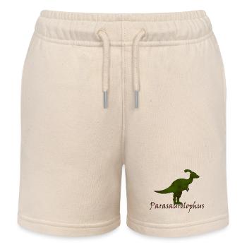 Parasaurolophus - Kinder Organic Joggingshorts Mini Bolter von Stanley/Stella - Natur - Vorne