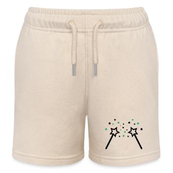 Baguette 002 - Short de jogging enfant bio Stanley/Stella - écru doux - Devant