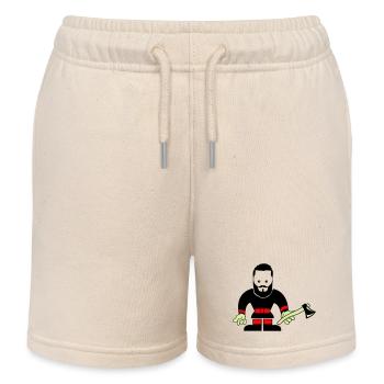 Bûcheron Holzfäller - Short de jogging enfant bio Stanley/Stella - écru doux - Devant
