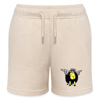Schaf Engel Flügel Himmel Heiligenschein Heilig - Kinder Organic Joggingshorts Mini Bolter von Stanley/Stella - Natur - Vorne