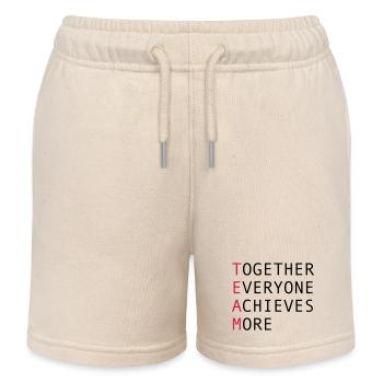 Team - Kids Organic Sweat Shorts by Stanley/Stella - soft Ecru - Front