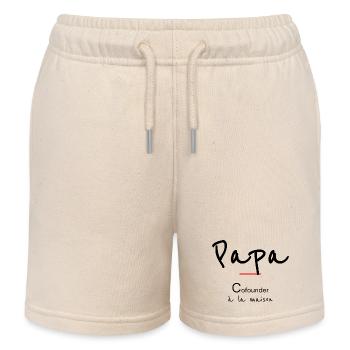 Papa - Kinder Organic Joggingshorts Mini Bolter von Stanley/Stella - Natur - Vorne