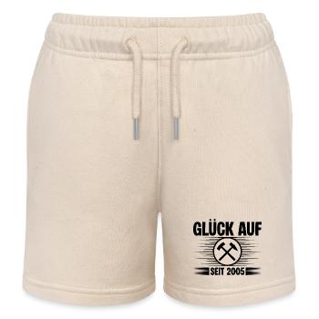 Glueck auf seit 2005 - Kinder Organic Joggingshorts Mini Bolter von Stanley/Stella - Natur - Vorne