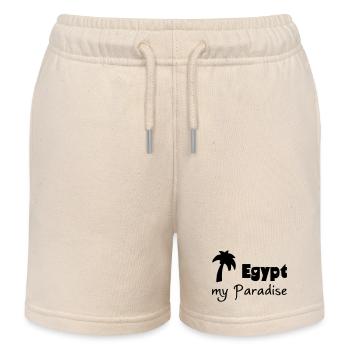 Egypt Paradise Geschenk Ägypten Urlaub - Kinder Organic Joggingshorts Mini Bolter von Stanley/Stella - Natur - Vorne