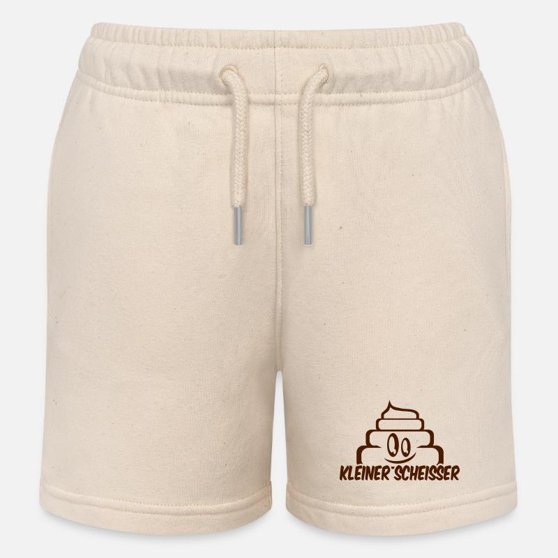 petite merde, merdes - Short de jogging enfant bio Stanley/Stella - écru doux