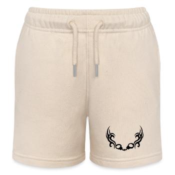 Trible à menottes - Short de jogging enfant bio Stanley/Stella - écru doux - Devant