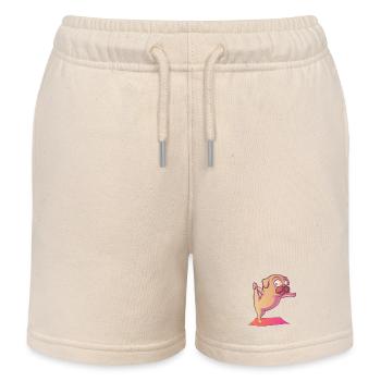 Hundeyoga Spaß und bunt - Kinder Organic Joggingshorts Mini Bolter von Stanley/Stella - Natur - Vorne