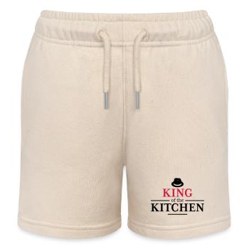 King of the Kitchen - Kids Organic Sweat Shorts by Stanley/Stella - soft Ecru - Front