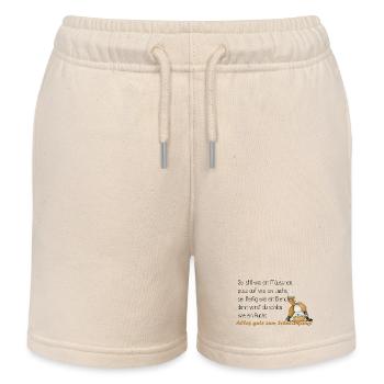 sei fleißig wie ein bienchen - Kinder Organic Joggingshorts Mini Bolter von Stanley/Stella - Natur - Vorne