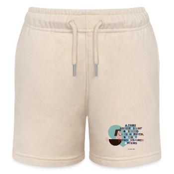 Vogel der Inspiration Kunstmotiv - Kinder Organic Joggingshorts Mini Bolter von Stanley/Stella - Natur - Vorne