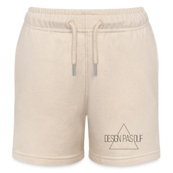 Design pas ouf - Mais si c'est à la mode... - Short de jogging enfant bio Stanley/Stella - écru doux - Devant