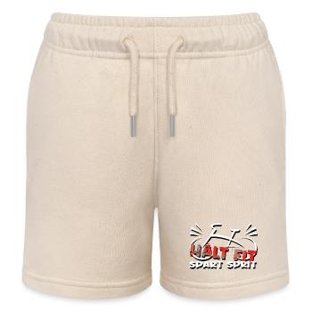Biker Mountainbiker Bikerin nachhaltige Mode - Kinder Organic Joggingshorts Mini Bolter von Stanley/Stella - Natur - Vorne