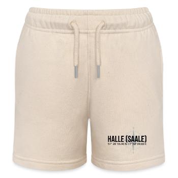 Koordinaten Halle Saale - Kinder Organic Joggingshorts Mini Bolter von Stanley/Stella - Natur - Vorne