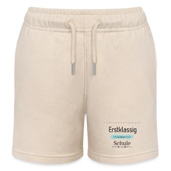 Einschulung - Kinder Organic Joggingshorts Mini Bolter von Stanley/Stella - Natur - Vorne